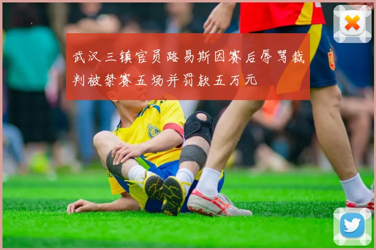 武汉三镇官员路易斯因赛后辱骂裁判被禁赛五场并罚款五万元